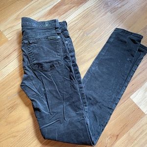 7 for all mankind velvet skinny jeans